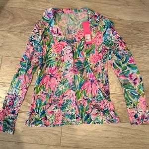 NWT Lilly Pulitzer PJ Button-Up Top in Lillys Favorite Things Size Small